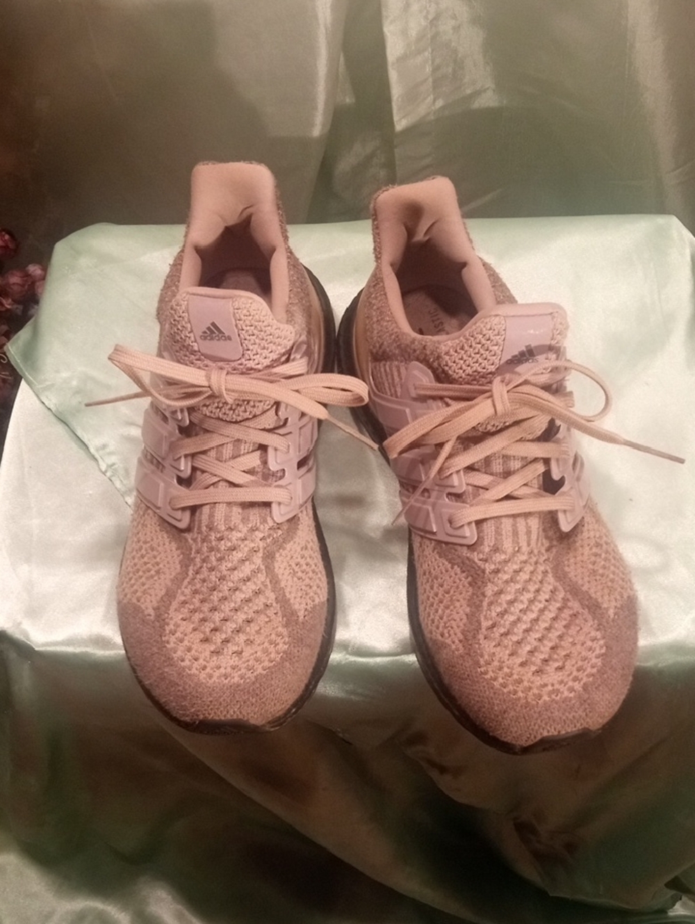 adidas Women's Mauve Knit Running Sneakers